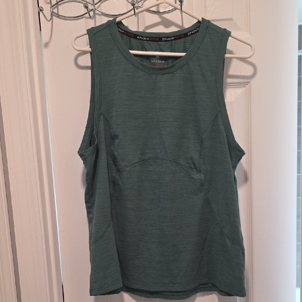 Spyder Women's Teal Performance Tank Top - Picture 4 of 15